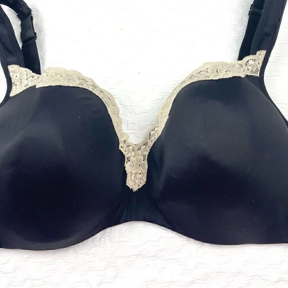 BUY 1 GET 1 FREE Avenue Body 46DD black full coverage lace accents comfortable e